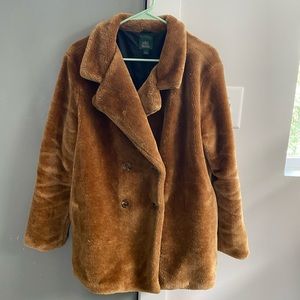 Brown Faux Fur Coat